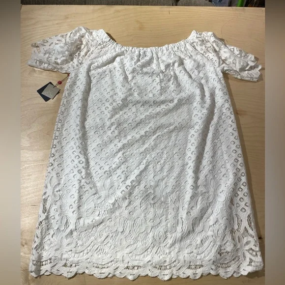 Rafaella White Eyelet Lace Dress 2X (FV) - Picture 12 of 12